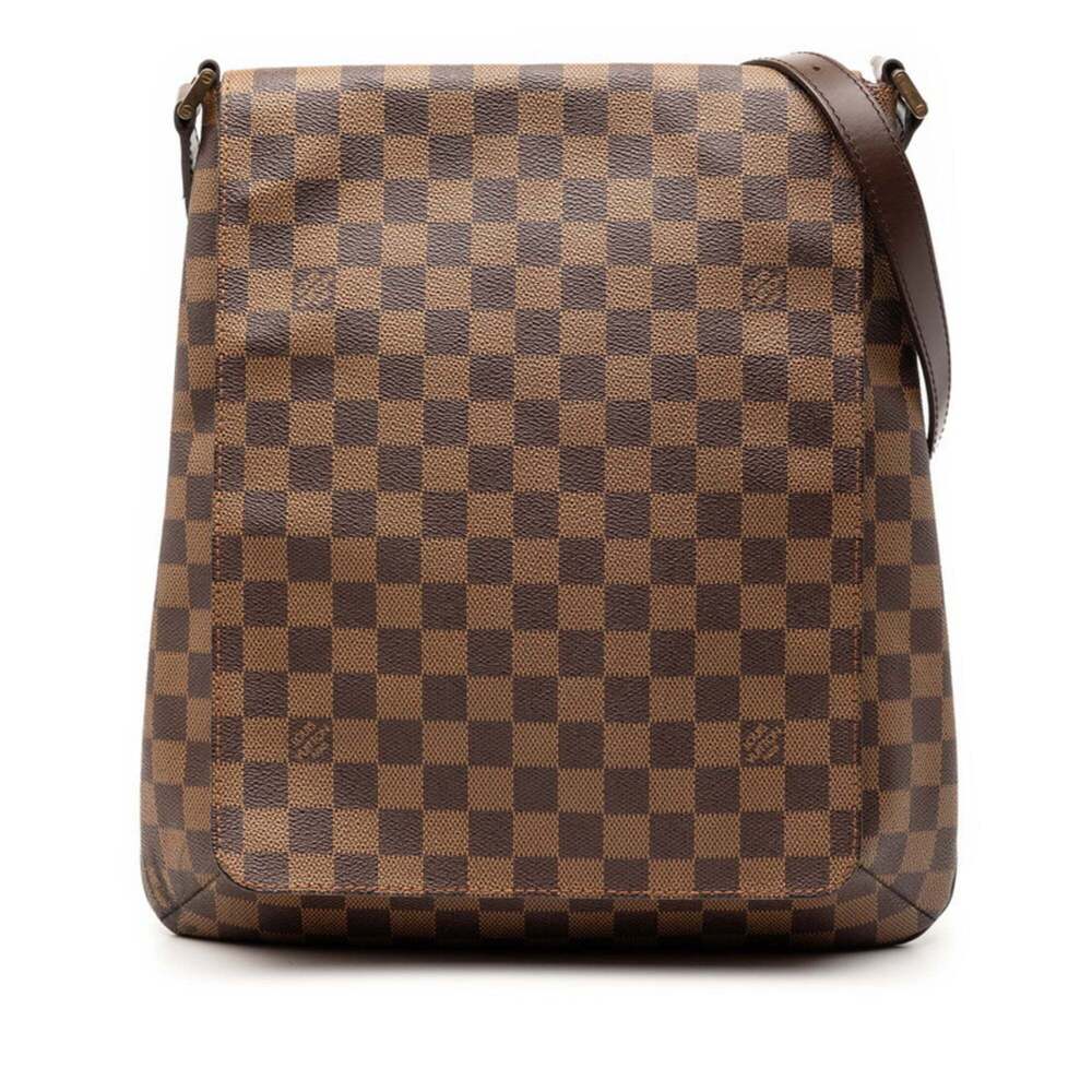 LOUIS VUITTON Brown Damier Leather Shoulder Bag - Picture 1 of 7